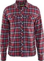 Blåkläder 3299-1138 Overhemd flanel Heren Rood/Marineblauw maat L