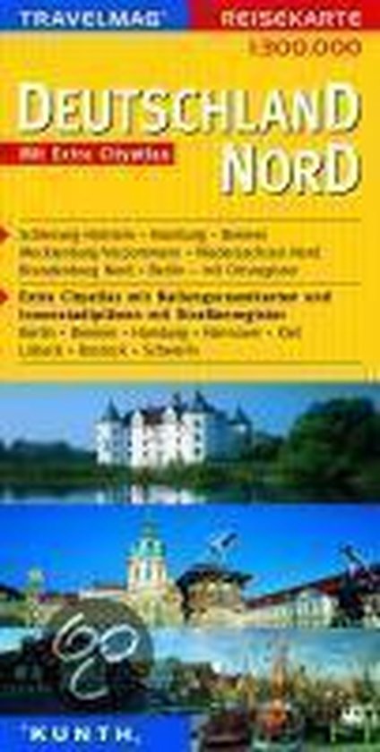 KUNTH Reisekarte Deutschland Nord 1 : 300 000 - cover