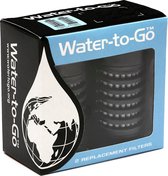 WatertoGo Filters - 75cl – Zwart – 2 Stuks – BPA Vrij