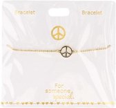 Armband Peace, gold plated