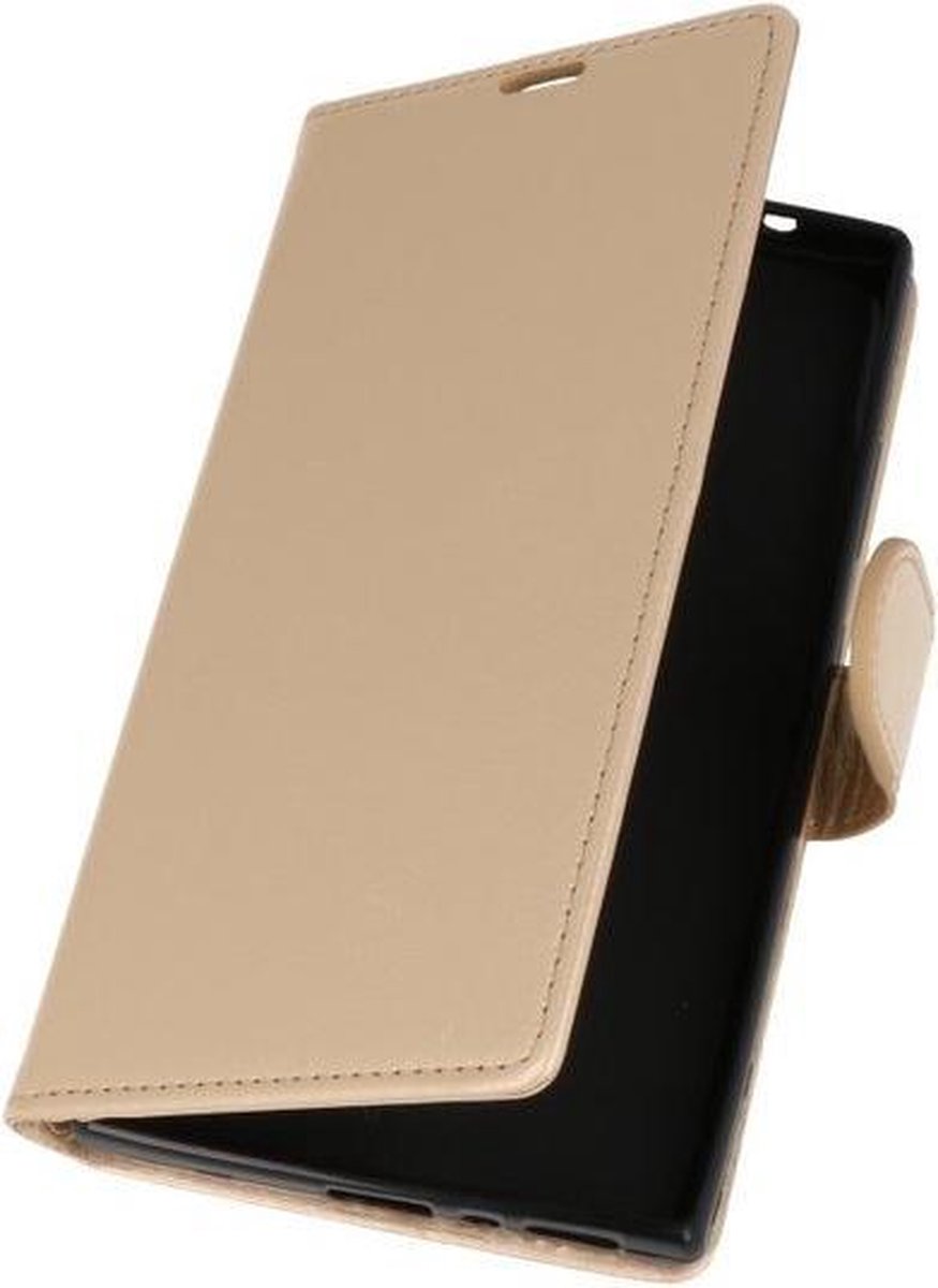 Goud Wallet Case Hoesje voor Sony Xperia L2