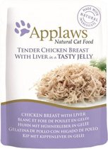 Applaws cat jelly chicken / liver kattenvoer 70 gr