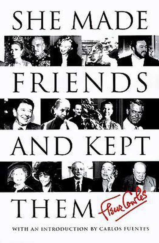 Couverture de livre avec le titre "SHE MADE FRIENDS AND KEPT THEM" et des portraits en noir et blanc de diverses personnes.