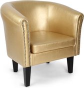 Chesterfield fauteuil - Goud - 67 x 72 x 60 cm