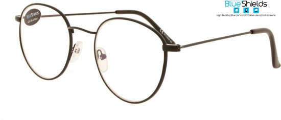 Icon Eyewear TFB018 DEPP BlueShields leesbril +1.00 - Zwart - Metaal |  bol.com