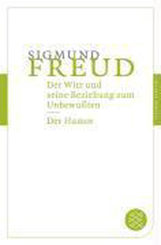 Boek kaft met de titel 'Der Witz und seine Beziehung zum Unbewußten / Der Humor' van Sigmund Freud.