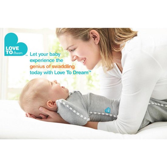 Love to dream - Swaddle UP inbakerslaapzak stage 1 small grijs