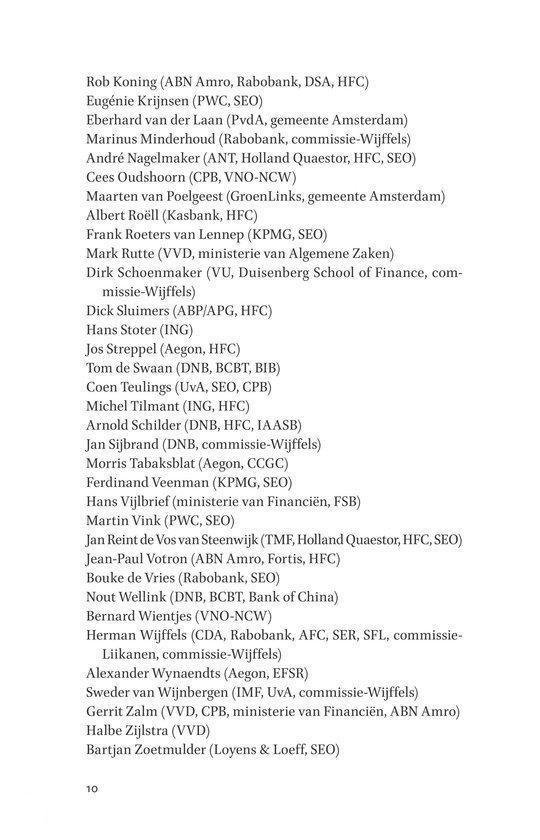 De schaduwelite voor en na de crisis