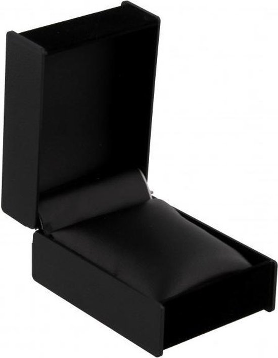 Zwart doosje met een kussentje erin om bijvoorbeeld armbanden en horloges  in te... | bol.com