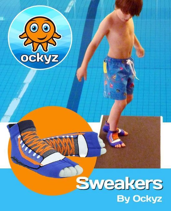 Zwemsok 'Sweakers Blue Sport - Ockyz - maat 35-38 - Ockyz