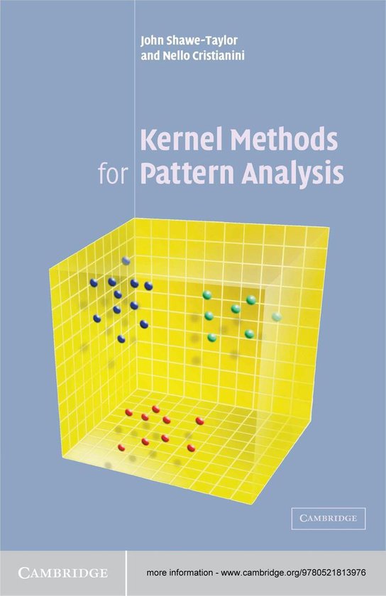 Kernel Methods for Pattern Analysis - cover