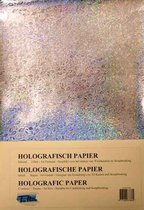 Holografisch A4 Papier - Hulst - 21 x 29,7cm - 50 Vellen - Voor het maken van prachtige kaarten, scrapbook of andere creatieve objecten