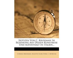 Notizen con C. Kruseman in Beziehung auf dessen Kunstreise und Aufenthalt in Italien