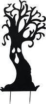 Europalms - Halloween - Decoratie - Versiering - Accesoires - Silhouette Metal Ghost Tree 150cm