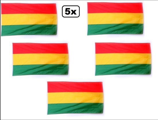 Vlag luxe rood/geel/groen 90x150cm | bol.com