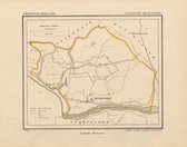 Historische kaart, plattegrond van gemeente Hengstdijk in Zeeland uit 1867 door Kuyper van Kaartcadeau.com