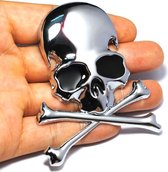 Piraat Skull Car Sticker - Decoratie Voor Auto - 3D Sticker - Doodshoofd - Schedel