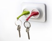 Qualy Unplug Sleutelhanger duo - Rood