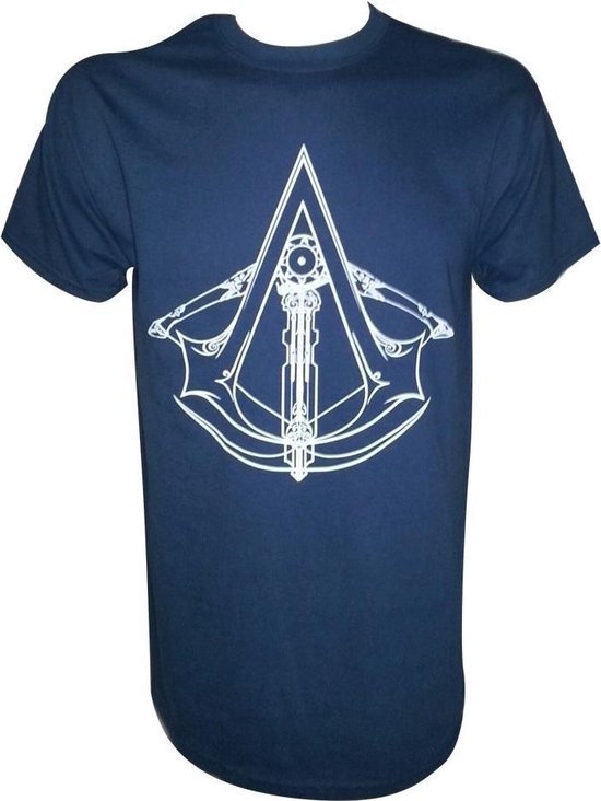 Assassins Creed Unity Blue T-Shirt Unity Logo - XL