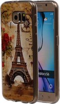 Eiffeltoren TPU Cover Case voor Samsung Galaxy S6 Cover