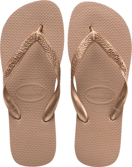 Havaianas Top Tiras Dames Slippers - Rose Gold - Maat 35/36 | bol.com