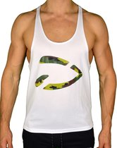 Fitness Stringer Classic | Wit Camo (S) - Disciplined Sports