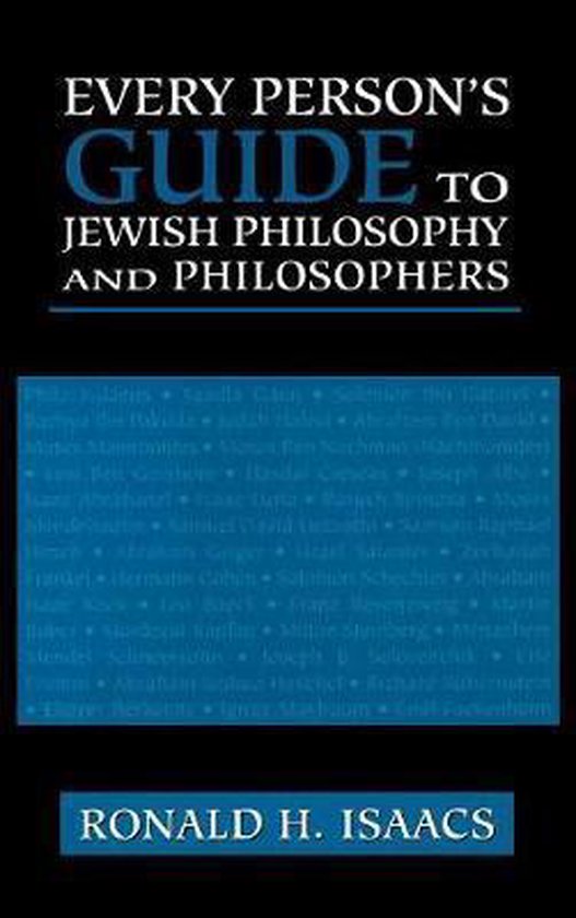 Every Person's Guide to Jewish Philosophy and Philosophers - cover