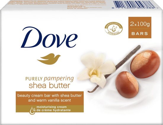 Dove Bar Shea Butter - 12 x 2 stuks - Voordeelverpakking