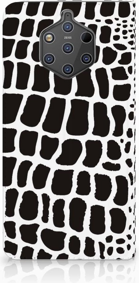 Book Case voor Nokia 9 PureView Hoesje maken Slangenprint