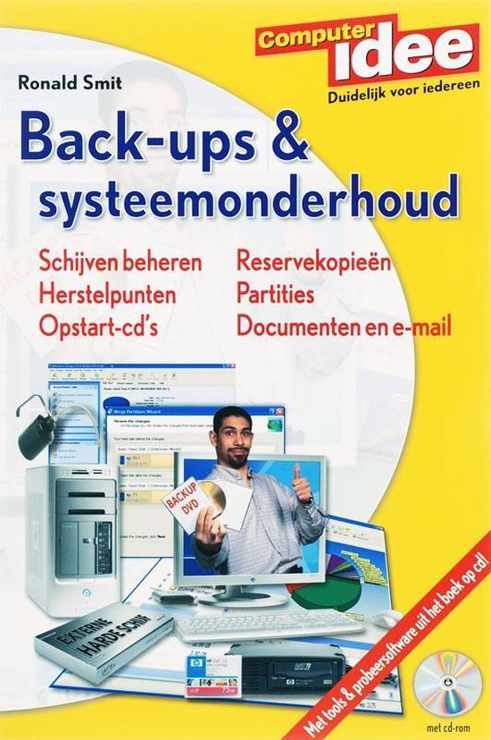 Cover van het boek 'Computer Idee Back-ups & systeemonderhoud + CD-ROM' van R. Smit
