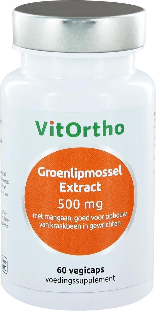 Goedkoopste VitOrtho Groenlipmossel extract 500 mg - 60 vcaps