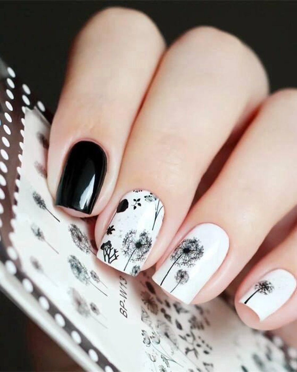 Goedkoopste Paarden bloem nagel sticker nail art Nailart paardenbloem nagelsticker