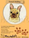Mini Borduurpakketje Franse Bulldog - Mouseloft