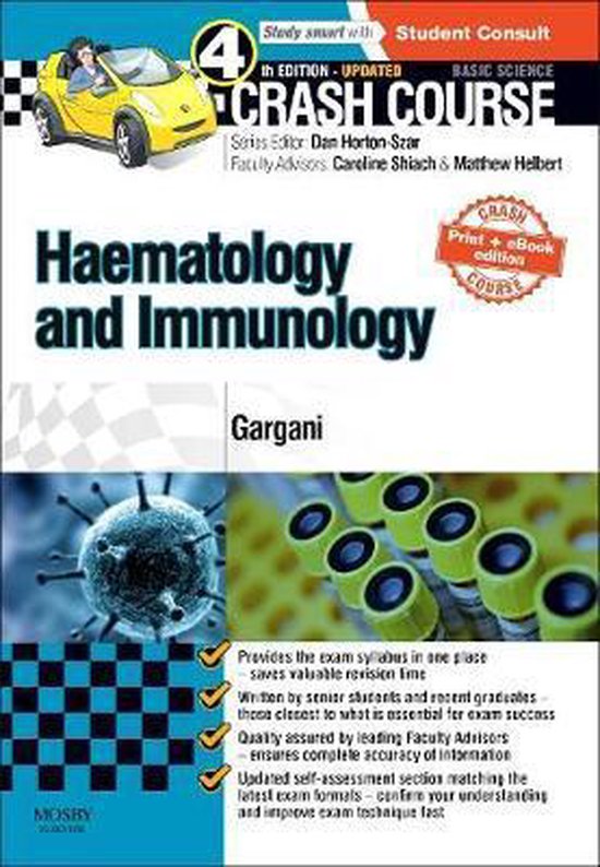Crash Course Haematology and Immunology: Updated Print + eBo ... - cover