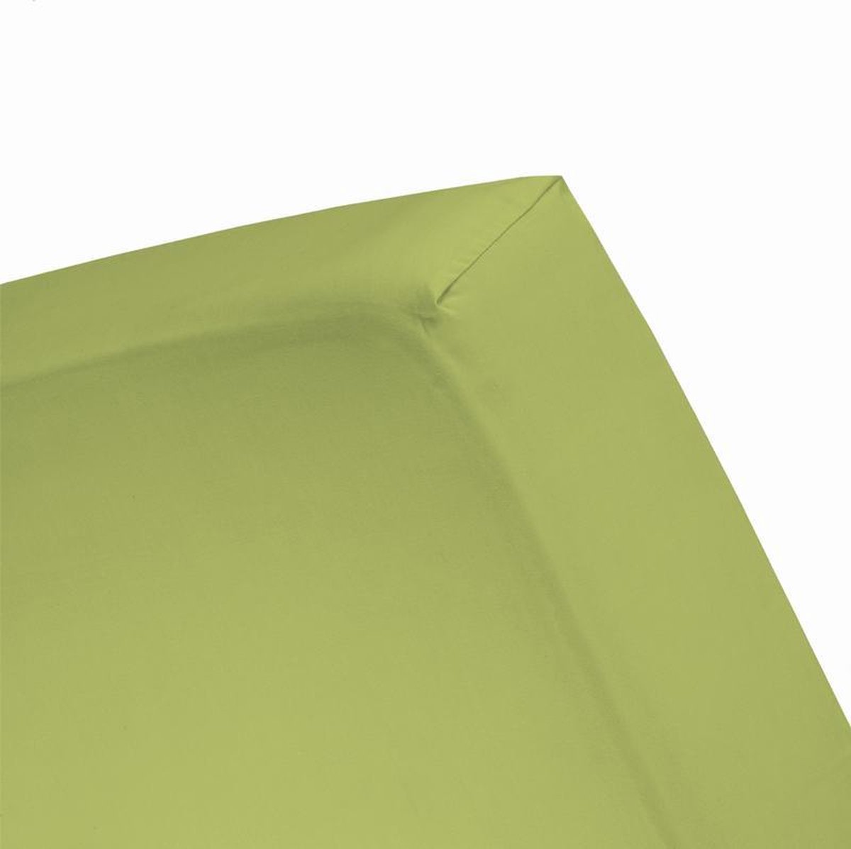 Damai - Hoeslaken (tot 25 cm) - Katoen - 80/90 x 220 cm - Lime