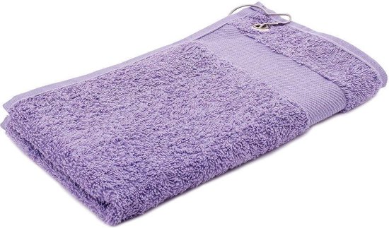 Arowell Golfhanddoek met clip 55 x 30 cm - 500 Gram - Lichtviolet - 3 stuks