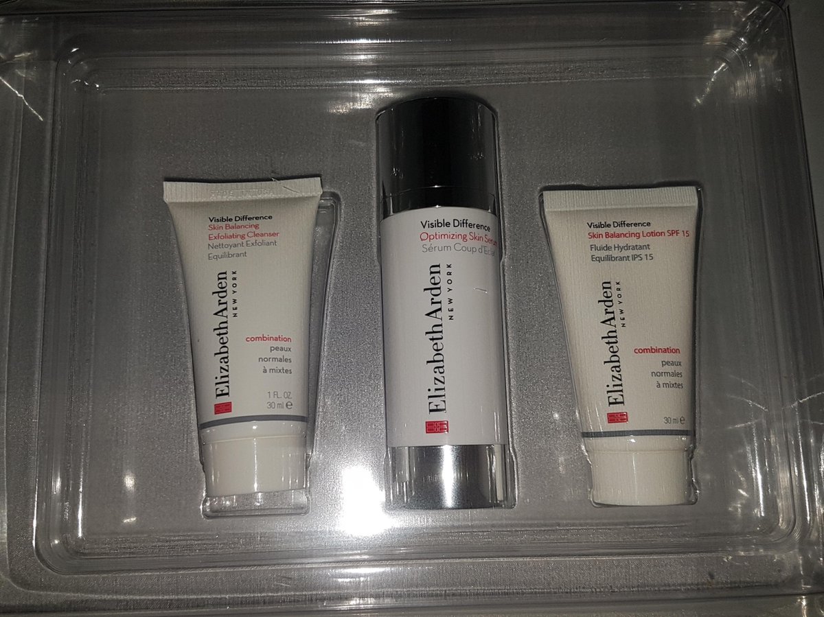 Goedkoopste Elizabeth arden visible difference optimizing serum set - skin serum 30 ml lotion 30 ml cleanser 30 ml