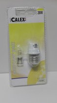 Deco Globe Base E27 met spaar Halogeen lamp 240V 28 Watt dimbaar G9  Calex