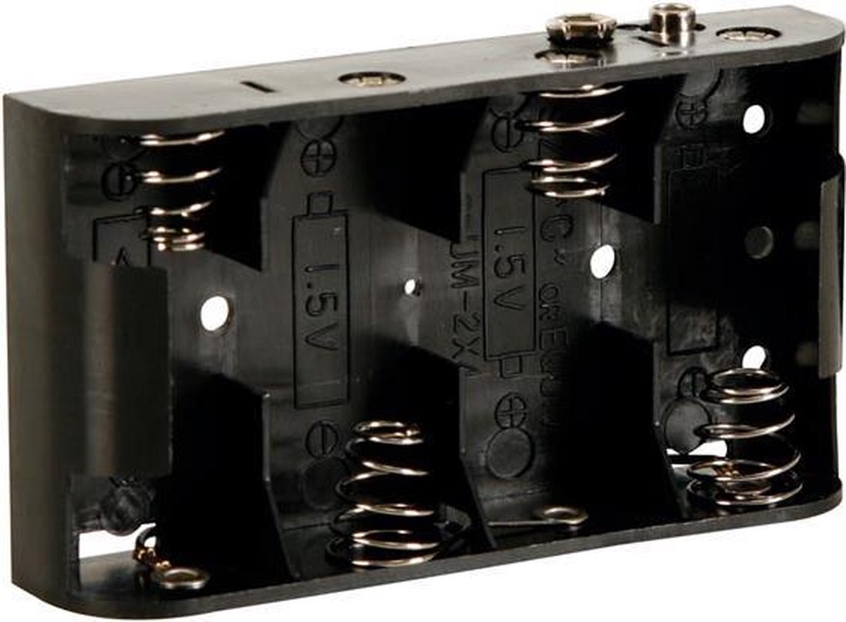 Batterijhouder voor 4 x C (baby) batterij