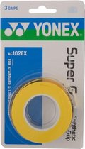 Yonex Super Grap AC102EX - Overgrip - Tennisgrip - 0.60mm - Geel