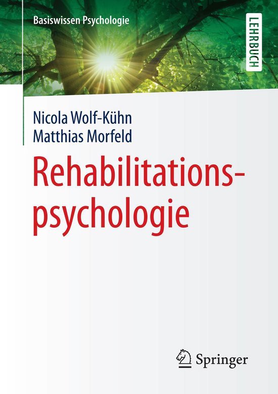 Basiswissen Psychologie - Rehabilitationspsychologie - cover