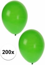 Groene ballonnen 200 stuks