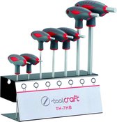 TOOLCRAFT BY HUVEMA Set Inbus Sleutels - Bolkop en T-grip - 7-delig - TH-7HB