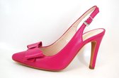 Stravers - Maat 35 Fuchsia Roze Slingback Pumps Kleine Maten Hakken