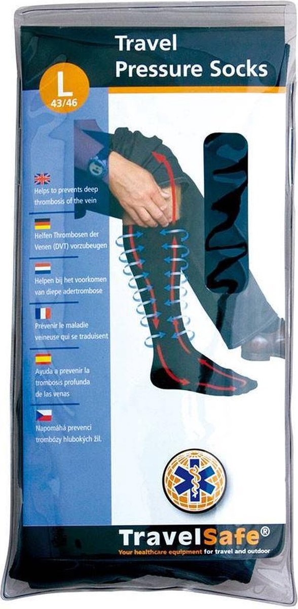 TravelSafe Travel Pressure Socks steunkousen 39 - 42