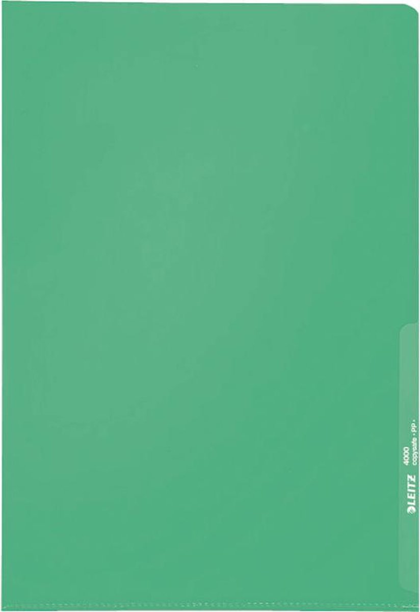 Leitz Hoge Kwaliteit Zichtmap - A4 - 100 stuks - Groen