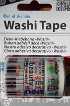 masking tape Muziek Trein Tekst - decoratie washi papier tape - 3 rollen 15 mm x 3 m