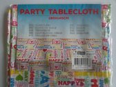 Tafelkleed Happy Birthday mt.140 x 180cm  - Verjaardag thema feest festival party