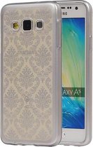 TPU Paleis 3D Back Cover for Galaxy A5 A500F Zilver