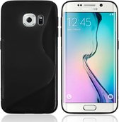 Samsung Galaxy S6 Edge luxe back TPU hoesje zwart
